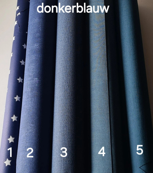 Donkerblauwe behang kleuren