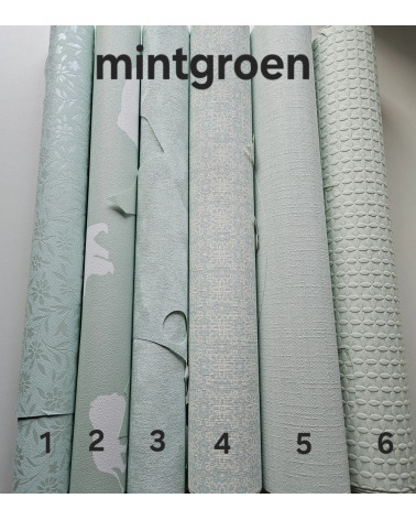 Mintgroene behang kleuren