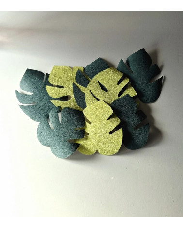 set jungle bladeren  licht- en donkergroen