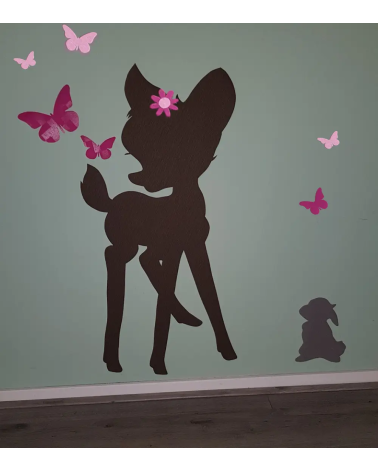 Hertje behangsticker | Bosdieren babykamer