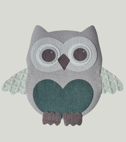 Behangsticker babykamer uil groot groen.