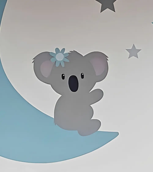Behangsticker zittende koalabeer.