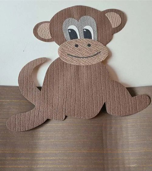 Behangsticker kinderkamer jungle aapje.