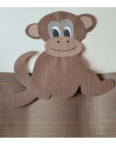 Behangsticker kinderkamer jungle aapje.
