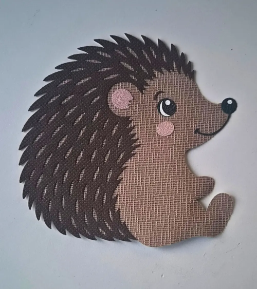 Egel behangsticker voor de baby- en kinderkamer in licht- en donkerbruin.