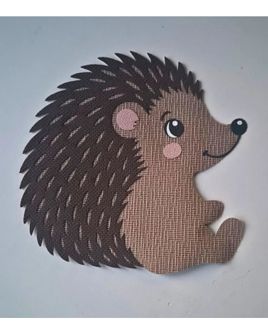 Egel behangsticker voor de baby- en kinderkamer in licht- en donkerbruin.