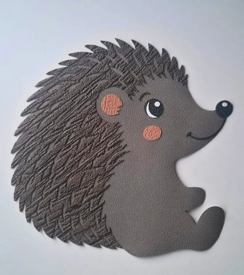 Egel behangsticker voor de baby- en kinderkamer in grijs bruin.