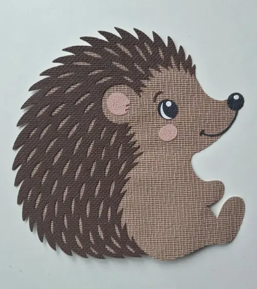 Egel behangsticker voor de baby- en kinderkamer in licht- en donkerbruin.