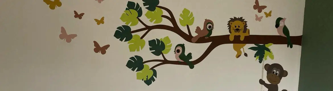 Jungle babykamer