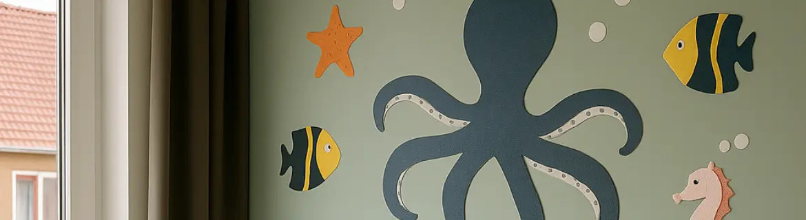 Onderwaterwereld muur- en behangstickers babykamer | Kidzbrand