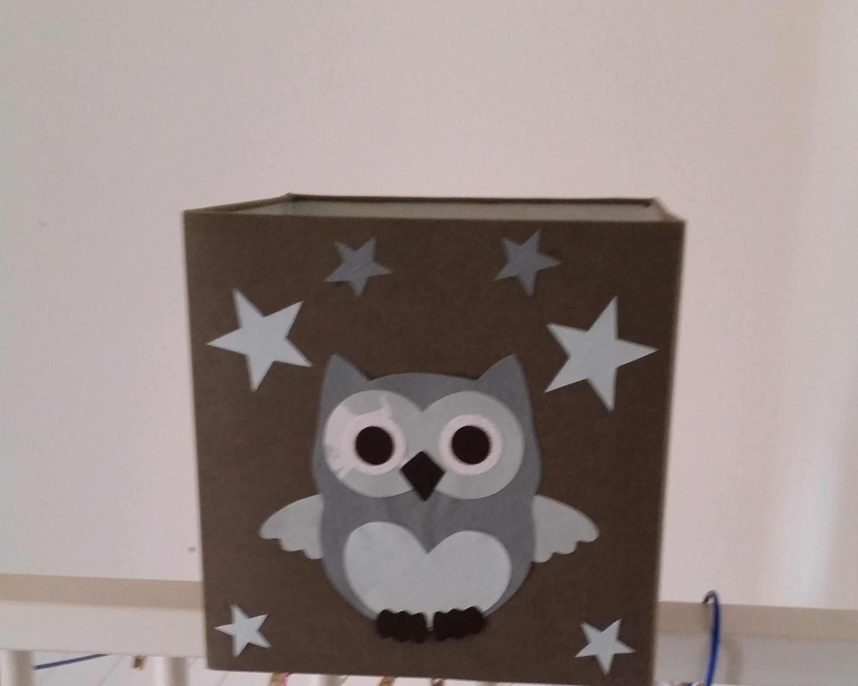 lamp met behangsticker